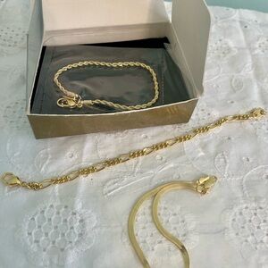 Avon Gold Bracelet Trio